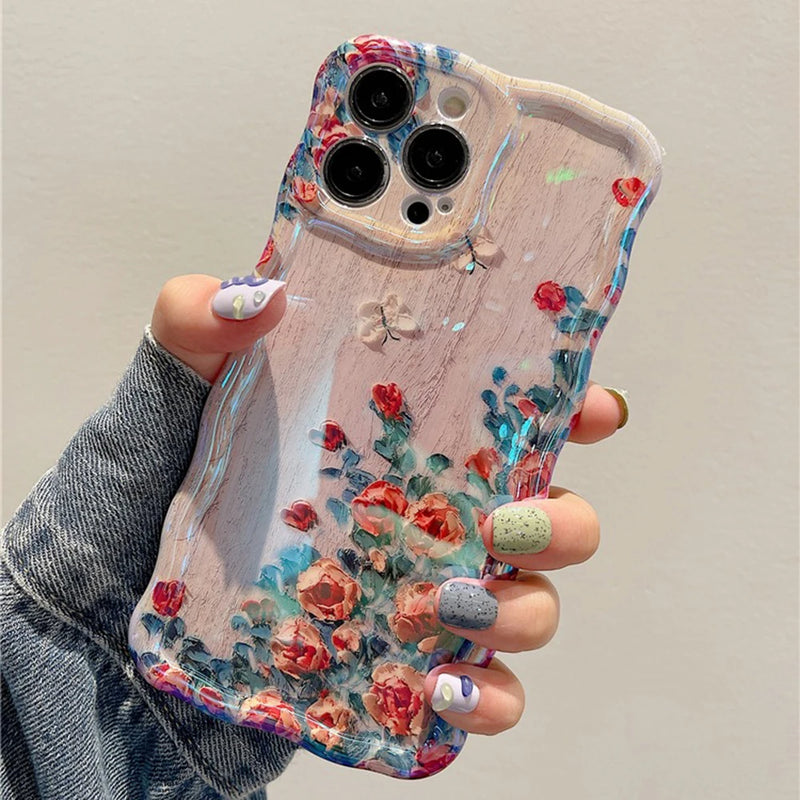 Hibiscus Retro-Oil Case
